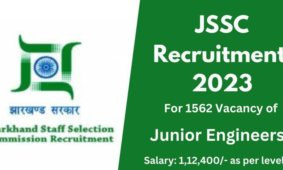 jssc junior engineer recruitment 2023