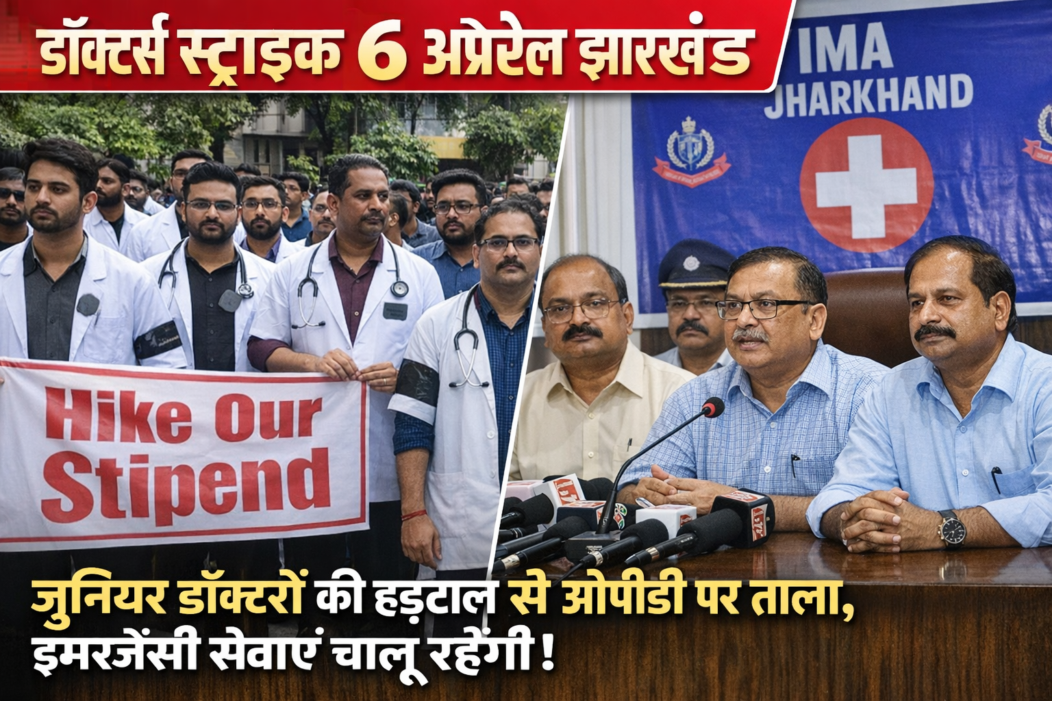 Doctors strike April 6 Jharkhand