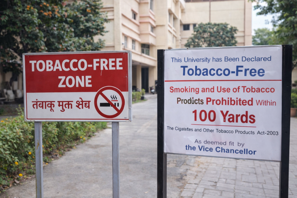 Tobacco-free universities Jharkhand