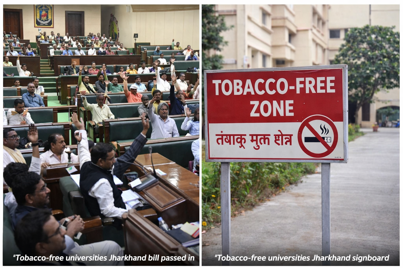 Tobacco-free universities Jharkhand