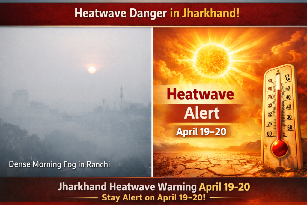  Jharkhand heatwave warning April 19 20
