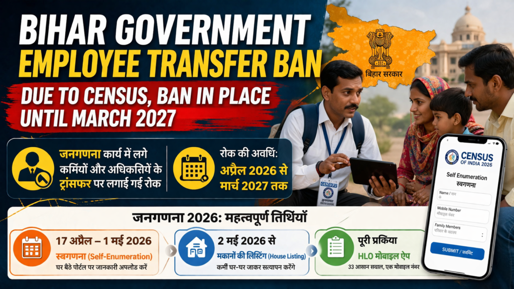 Bihar government employee transfer ban Bihar government employee transfer ban