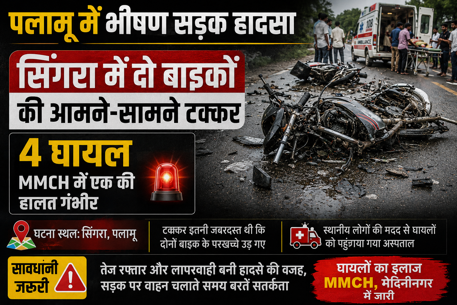 Palamu Bike Accident